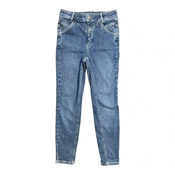 We The Free by Free People Womens Riley High Rise Back Seam Skinny Jean Size 28 - Picture 2 of 7